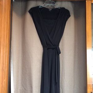 SALE! XOXO Black Tie Wrap Dress